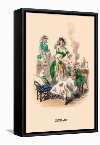 Guimauve-J.J. Grandville-Framed Stretched Canvas