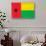 Guinea-Bissau Flag Design with Wood Patterning - Flags of the World Series-Philippe Hugonnard-Stretched Canvas displayed on a wall