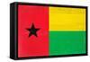 Guinea-Bissau Flag Design with Wood Patterning - Flags of the World Series-Philippe Hugonnard-Framed Stretched Canvas