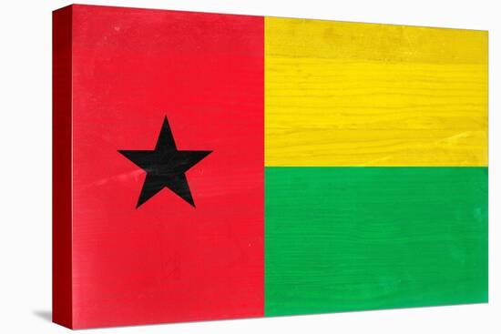 Guinea-Bissau Flag Design with Wood Patterning - Flags of the World Series-Philippe Hugonnard-Stretched Canvas