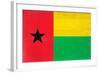 Guinea-Bissau Flag Design with Wood Patterning - Flags of the World Series-Philippe Hugonnard-Framed Art Print