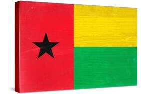 Guinea-Bissau Flag Design with Wood Patterning - Flags of the World Series-Philippe Hugonnard-Stretched Canvas