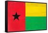 Guinea-Bissau Flag Design with Wood Patterning - Flags of the World Series-Philippe Hugonnard-Framed Stretched Canvas