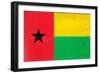 Guinea-Bissau Flag Design with Wood Patterning - Flags of the World Series-Philippe Hugonnard-Framed Art Print