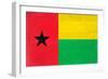 Guinea-Bissau Flag Design with Wood Patterning - Flags of the World Series-Philippe Hugonnard-Framed Art Print