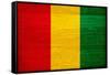 Guinea Flag Design with Wood Patterning - Flags of the World Series-Philippe Hugonnard-Framed Stretched Canvas