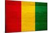 Guinea Flag Design with Wood Patterning - Flags of the World Series-Philippe Hugonnard-Stretched Canvas