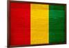 Guinea Flag Design with Wood Patterning - Flags of the World Series-Philippe Hugonnard-Framed Art Print