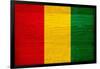 Guinea Flag Design with Wood Patterning - Flags of the World Series-Philippe Hugonnard-Framed Art Print