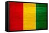 Guinea Flag Design with Wood Patterning - Flags of the World Series-Philippe Hugonnard-Framed Stretched Canvas