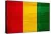 Guinea Flag Design with Wood Patterning - Flags of the World Series-Philippe Hugonnard-Stretched Canvas