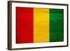 Guinea Flag Design with Wood Patterning - Flags of the World Series-Philippe Hugonnard-Framed Art Print