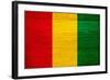 Guinea Flag Design with Wood Patterning - Flags of the World Series-Philippe Hugonnard-Framed Art Print