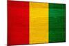 Guinea Flag Design with Wood Patterning - Flags of the World Series-Philippe Hugonnard-Mounted Art Print