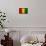 Guinea Flag Design with Wood Patterning - Flags of the World Series-Philippe Hugonnard-Framed Stretched Canvas displayed on a wall