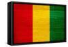 Guinea Flag Design with Wood Patterning - Flags of the World Series-Philippe Hugonnard-Framed Stretched Canvas