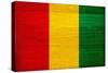 Guinea Flag Design with Wood Patterning - Flags of the World Series-Philippe Hugonnard-Stretched Canvas