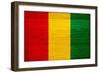 Guinea Flag Design with Wood Patterning - Flags of the World Series-Philippe Hugonnard-Framed Premium Giclee Print