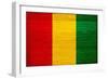 Guinea Flag Design with Wood Patterning - Flags of the World Series-Philippe Hugonnard-Framed Premium Giclee Print