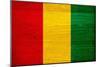 Guinea Flag Design with Wood Patterning - Flags of the World Series-Philippe Hugonnard-Mounted Premium Giclee Print