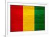 Guinea Flag Design with Wood Patterning - Flags of the World Series-Philippe Hugonnard-Framed Art Print