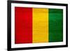 Guinea Flag Design with Wood Patterning - Flags of the World Series-Philippe Hugonnard-Framed Art Print