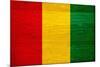 Guinea Flag Design with Wood Patterning - Flags of the World Series-Philippe Hugonnard-Mounted Art Print