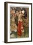 Guinevere and Her Ladies-In- Waiting in the Golden Days-Eleanor Fortescue Brickdale-Framed Photographic Print