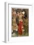 Guinevere and Her Ladies-In- Waiting in the Golden Days-Eleanor Fortescue Brickdale-Framed Photographic Print