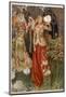 Guinevere and Her Ladies-In- Waiting in the Golden Days-Eleanor Fortescue Brickdale-Mounted Photographic Print