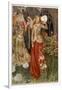 Guinevere and Her Ladies-In- Waiting in the Golden Days-Eleanor Fortescue Brickdale-Framed Photographic Print