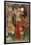 Guinevere and Her Ladies-In- Waiting in the Golden Days-Eleanor Fortescue Brickdale-Framed Photographic Print