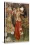 Guinevere and Her Ladies-In- Waiting in the Golden Days-Eleanor Fortescue Brickdale-Stretched Canvas