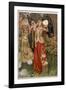 Guinevere and Her Ladies-In- Waiting in the Golden Days-Eleanor Fortescue Brickdale-Framed Photographic Print