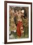 Guinevere and Her Ladies-In- Waiting in the Golden Days-Eleanor Fortescue Brickdale-Framed Photographic Print