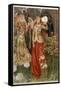 Guinevere and Her Ladies-In- Waiting in the Golden Days-Eleanor Fortescue Brickdale-Framed Stretched Canvas