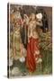 Guinevere and Her Ladies-In- Waiting in the Golden Days-Eleanor Fortescue Brickdale-Stretched Canvas