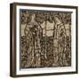 Guinevere and Iseult: Cartoon for Stained Glass-William Morris-Framed Giclee Print