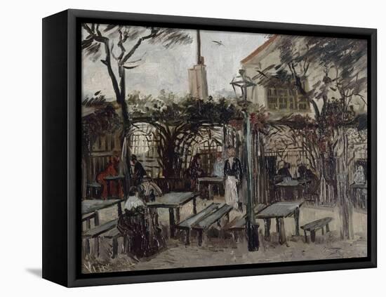 Guinguette à Montmartre :"Le Billard en bois"devenu"La bonne franquette"-Vincent van Gogh-Framed Stretched Canvas