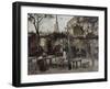 Guinguette à Montmartre :"Le Billard en bois"devenu"La bonne franquette"-Vincent van Gogh-Framed Giclee Print