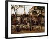 Guinguette in Montmartre: the Wooden Billiard Table Became La Bonne Franquette, 1886 (Oil on Canvas-Vincent van Gogh-Framed Giclee Print