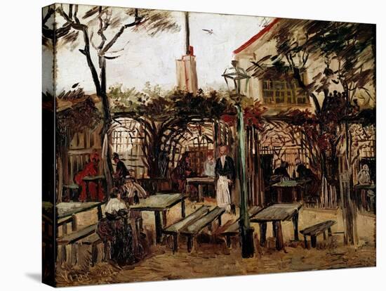 Guinguette in Montmartre: the Wooden Billiard Table Became La Bonne Franquette, 1886 (Oil on Canvas-Vincent van Gogh-Stretched Canvas