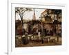 Guinguette in Montmartre: the Wooden Billiard Table Became La Bonne Franquette, 1886 (Oil on Canvas-Vincent van Gogh-Framed Giclee Print