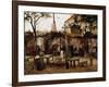 Guinguette in Montmartre: the Wooden Billiard Table Became La Bonne Franquette, 1886 (Oil on Canvas-Vincent van Gogh-Framed Giclee Print