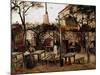 Guinguette in Montmartre: the Wooden Billiard Table Became La Bonne Franquette, 1886 (Oil on Canvas-Vincent van Gogh-Mounted Giclee Print