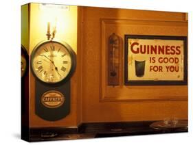 Guinness sign in pub, Dublin, Ireland-Alan Klehr-Stretched Canvas