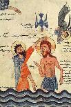 Baptism of Christ, from a Gospel, 1330-Guirages-Giclee Print