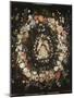 Guirlande de fleurs (Seghers) entourant un médaillon représentant le triomphe de l'Amour-Daniel Seghers-Mounted Giclee Print