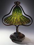 A 'Lotus Bell' Leaded Glass and Bronze Table Lamp-Guiseppe Barovier-Mounted Giclee Print