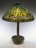 A 'Lotus Bell' Leaded Glass and Bronze Table Lamp-Guiseppe Barovier-Mounted Giclee Print